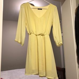 Yellow Flowy Summer Dress